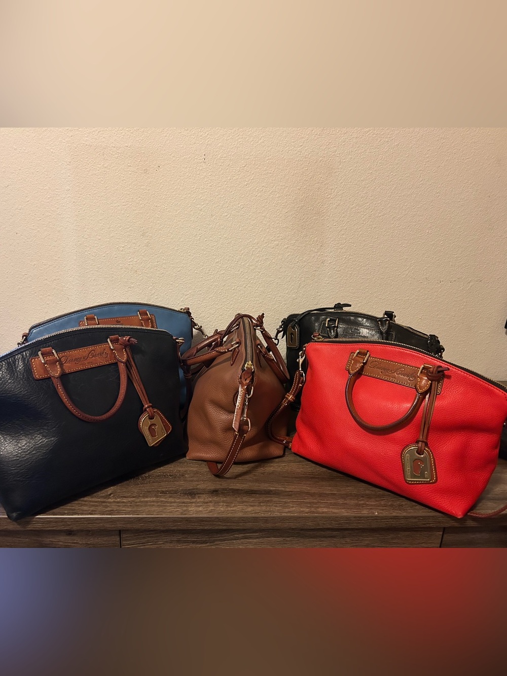 Dooney & Bourke Florentine Large Leather Satchels 2 Way - A few Colors Available